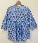 Block Printed Cotton Short Top