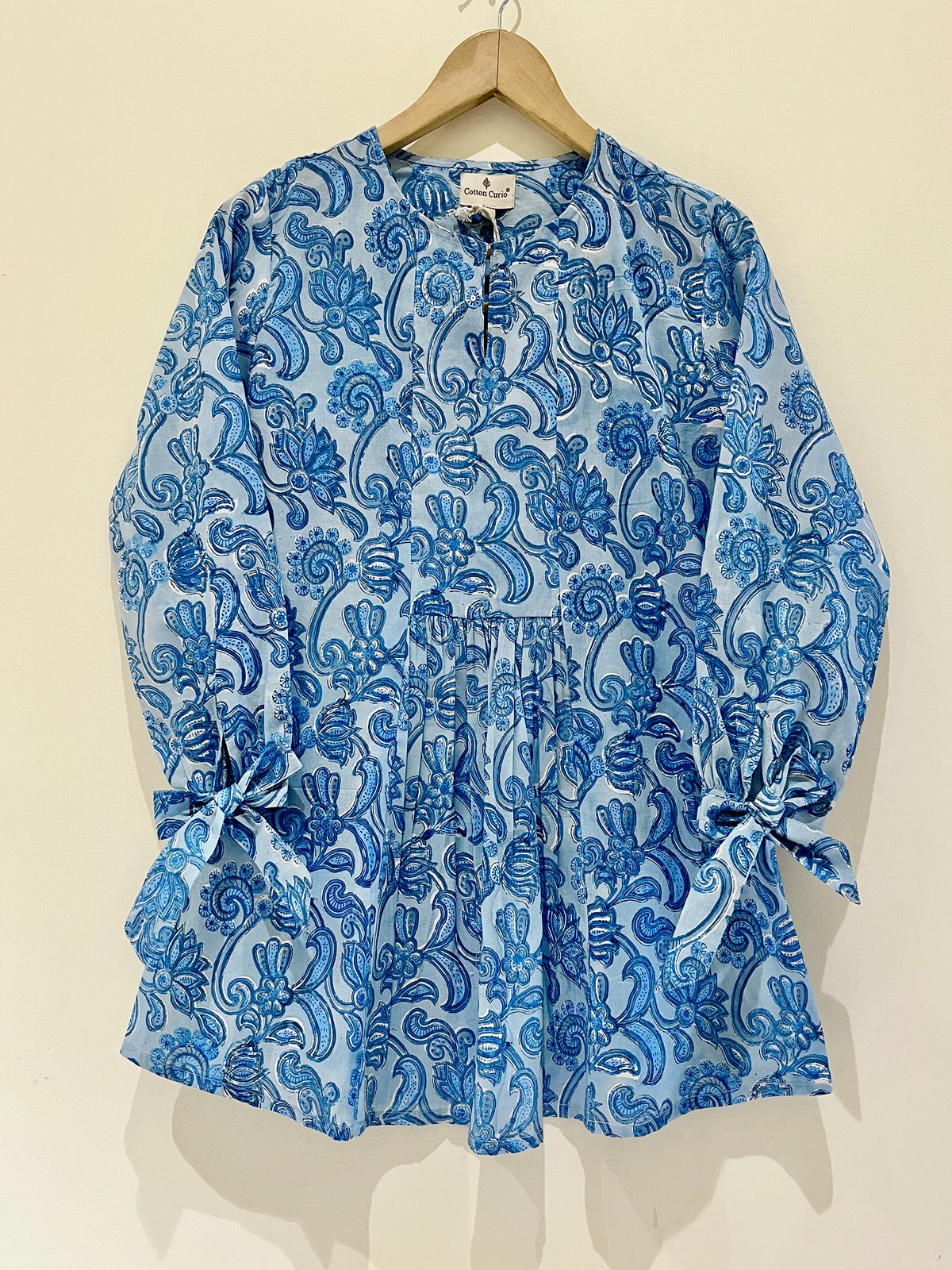 Block Printed Short Top