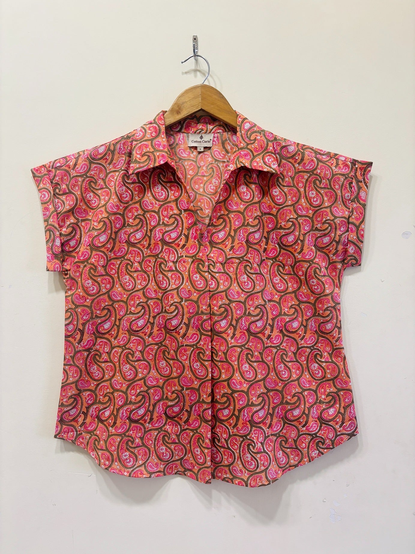 Block Printed Cotton Short Top
