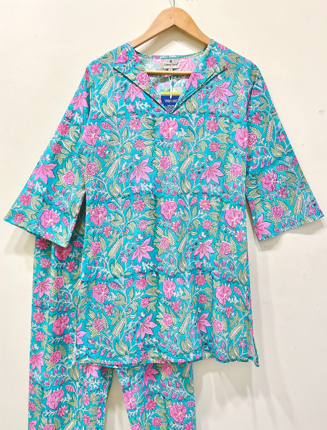 Aqua Petal Co-ord Set