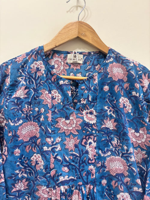 Block Printed Cotton Short Top