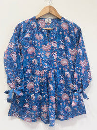 Block Printed Cotton Short Top