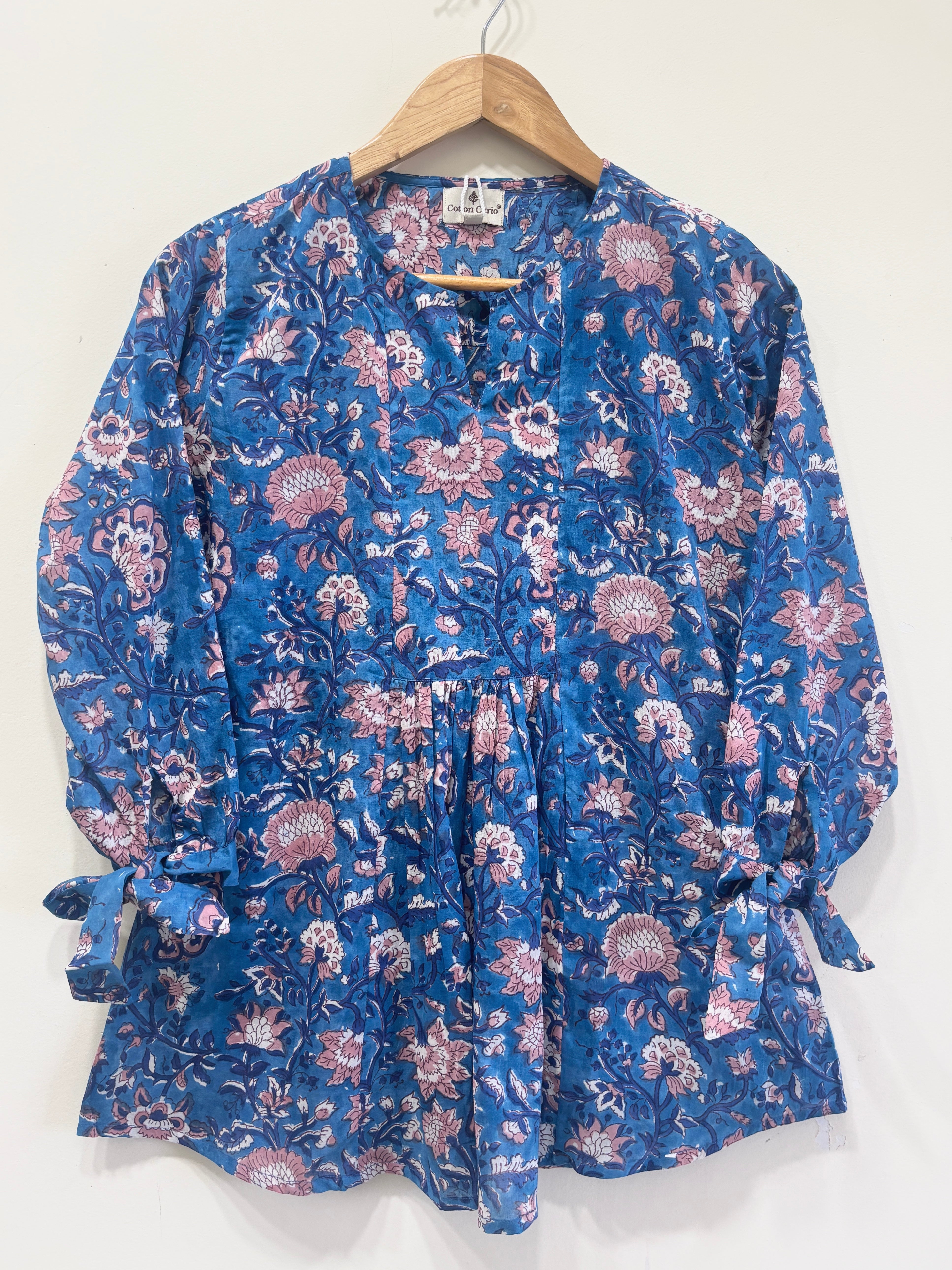 Block Printed Cotton Short Top