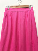 Pink Wide Leg Cotton Pants