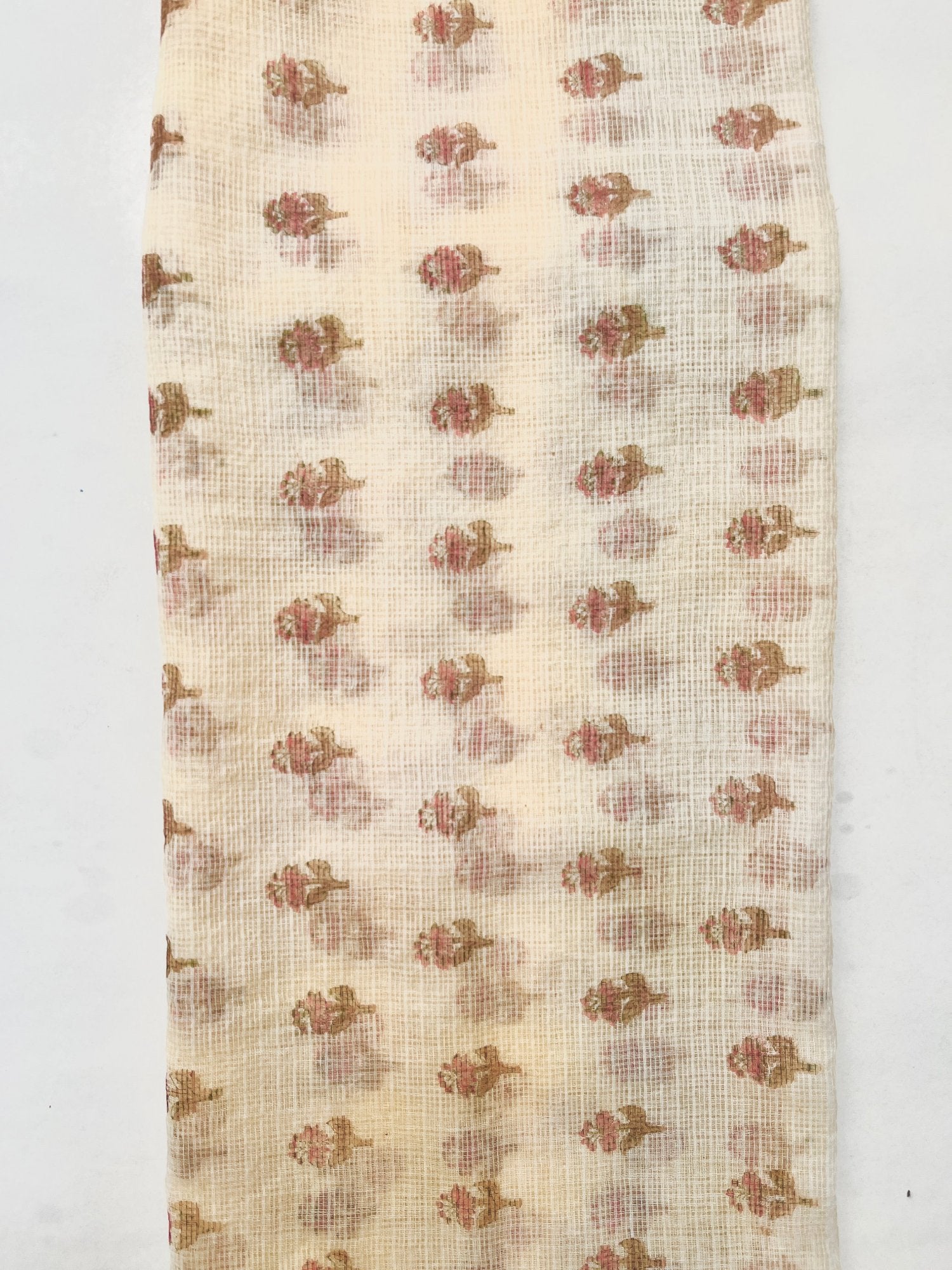 Block Printed Kota Doria Dupatta