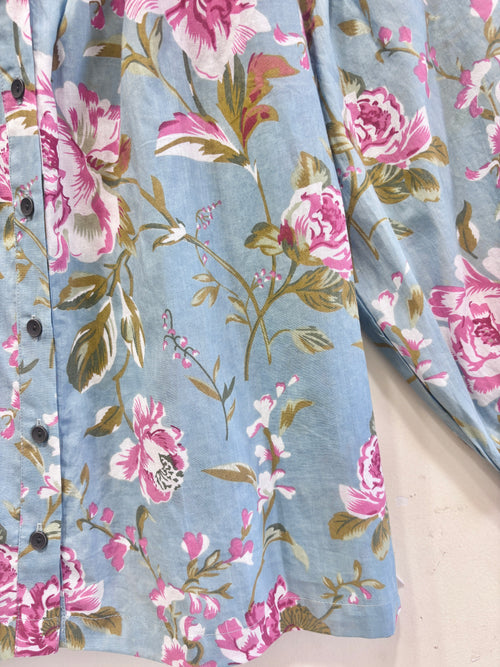 Block Printed Cotton Short Top