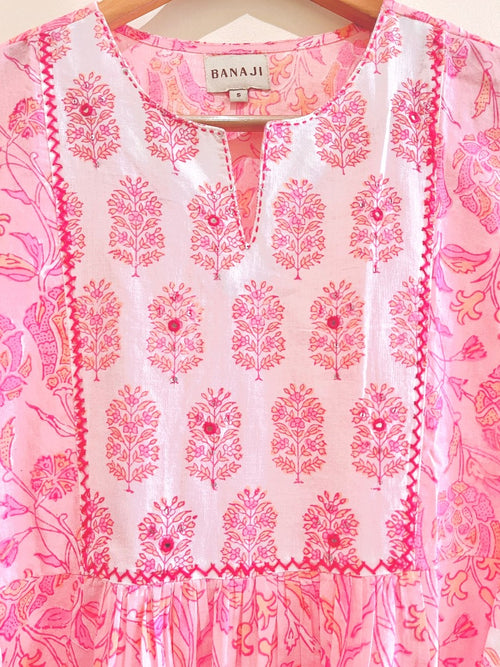 Blushing Floral Kurta Pant Set with Dupatta