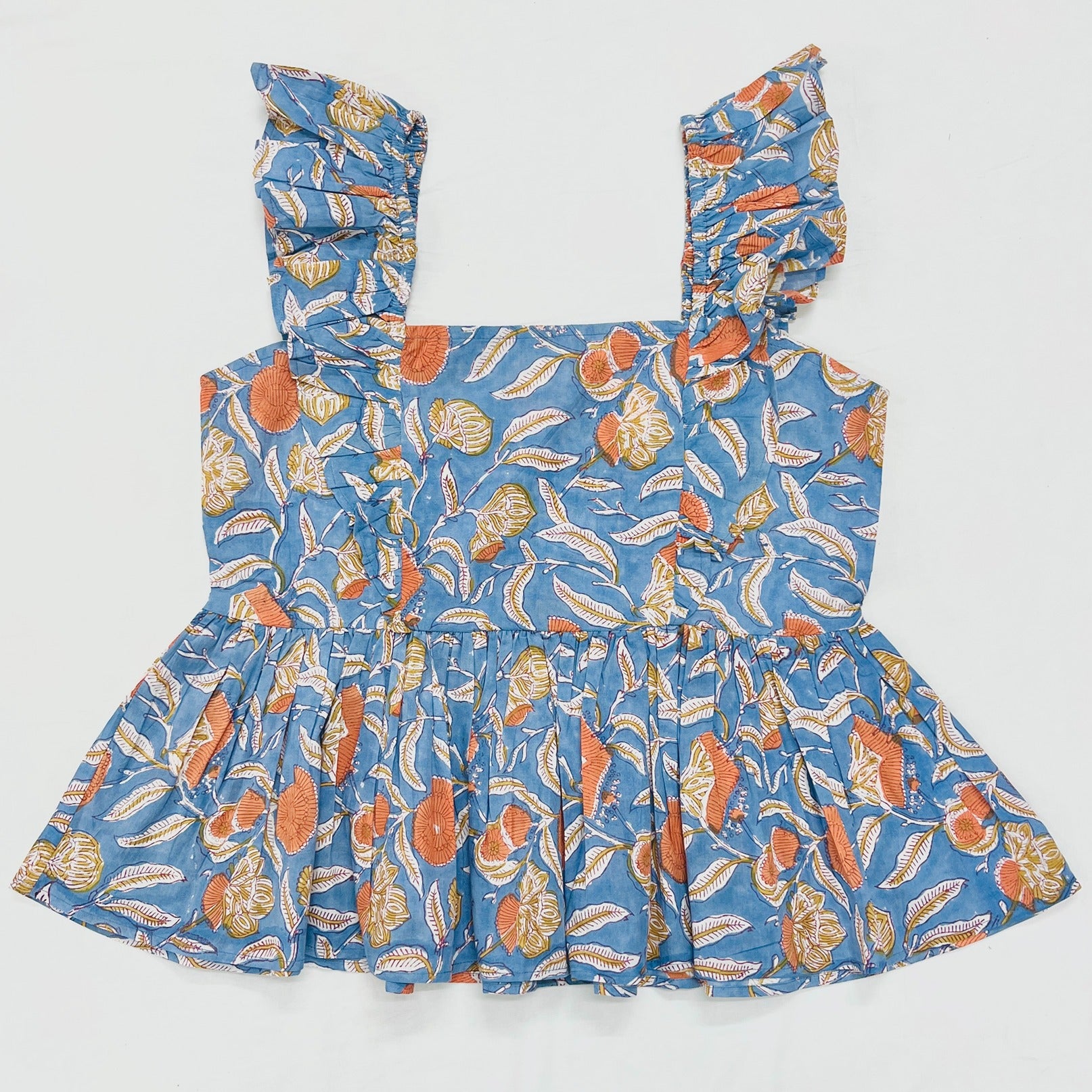 Block Printed Cotton Short Top