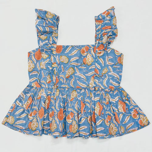 Block Printed Cotton Short Top