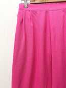 Pink Wide Leg Cotton Pants