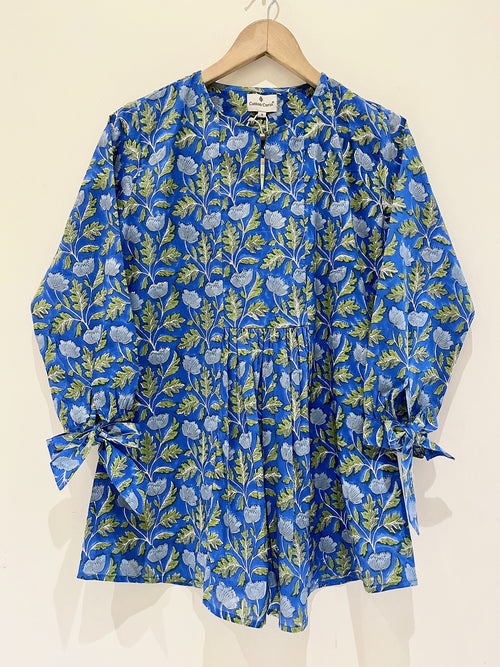Block Printed Cotton Short Top