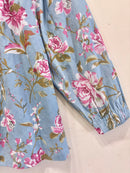 Block Printed Cotton Short Top