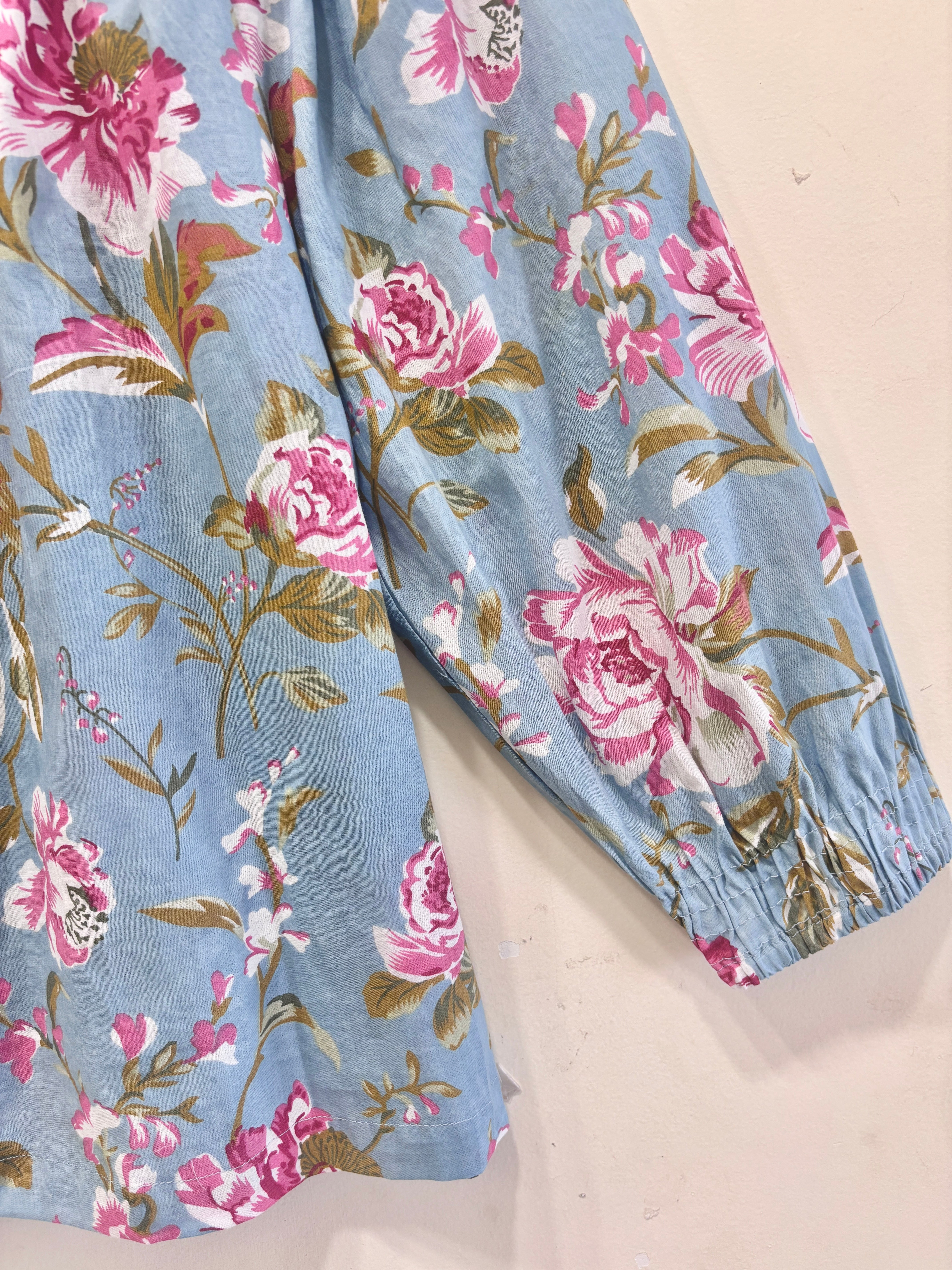 Block Printed Cotton Short Top