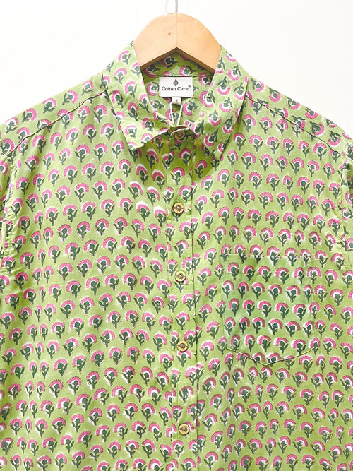 Cotton Printed Half Sleeve Shirt Pre-order