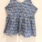 Grey Floral Block Printed Cotton Cami Top