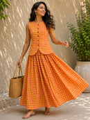 Saffron Sunset Cotton Vest