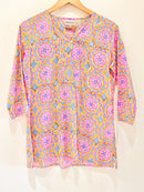 Block Printed Cotton Short Top