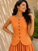 Saffron Sunset Cotton Vest
