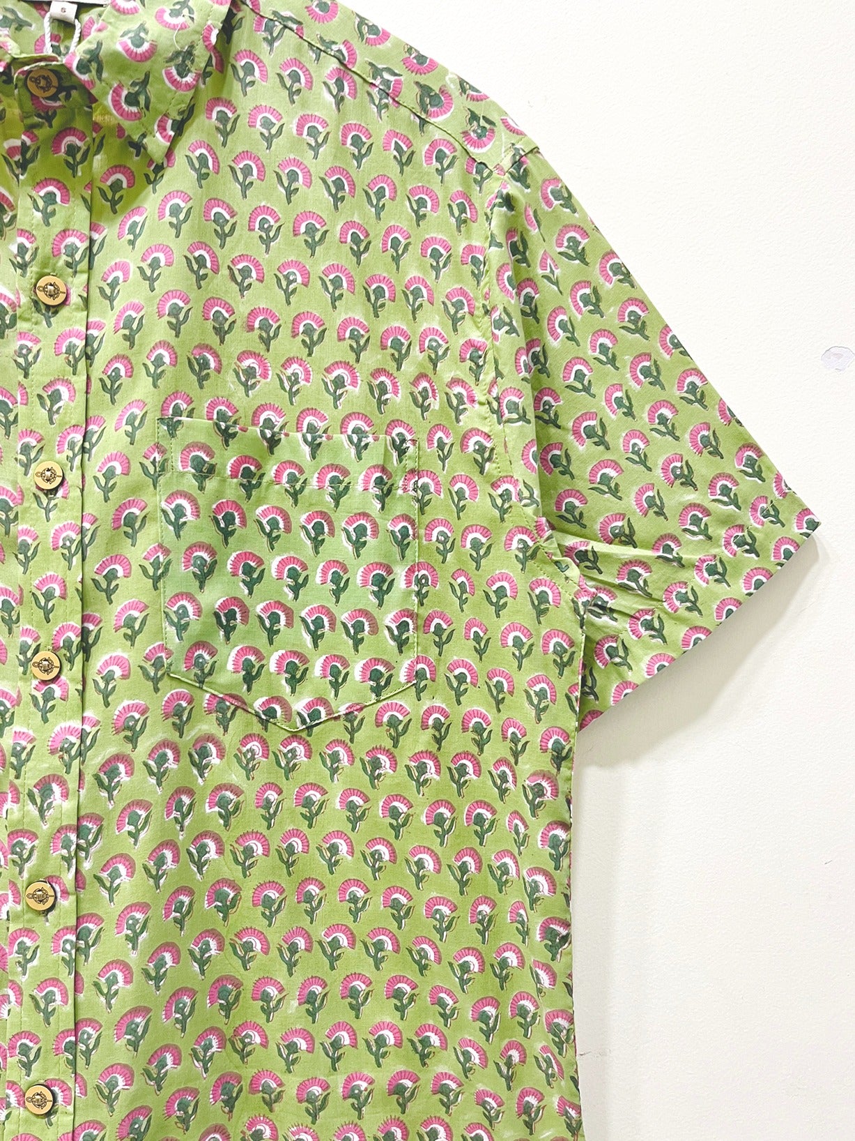 Cotton Printed Half Sleeve Shirt Pre-order