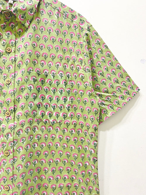 Cotton Printed Half Sleeve Shirt Pre-order