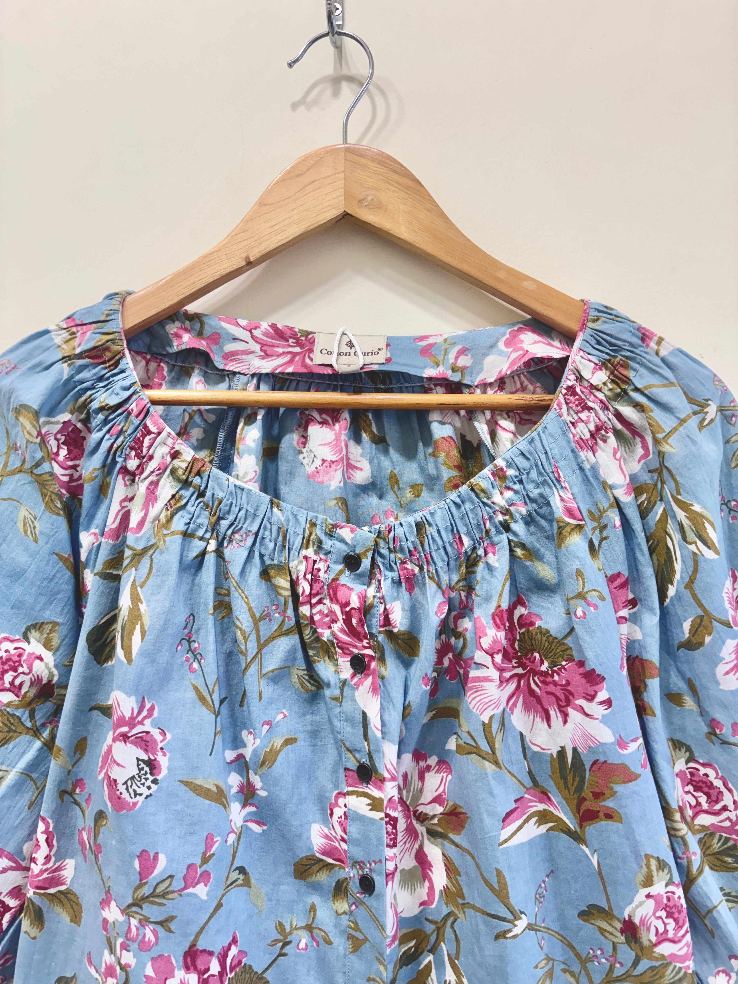 Block Printed Cotton Short Top