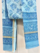 Block Printed Kota Doria Dupatta