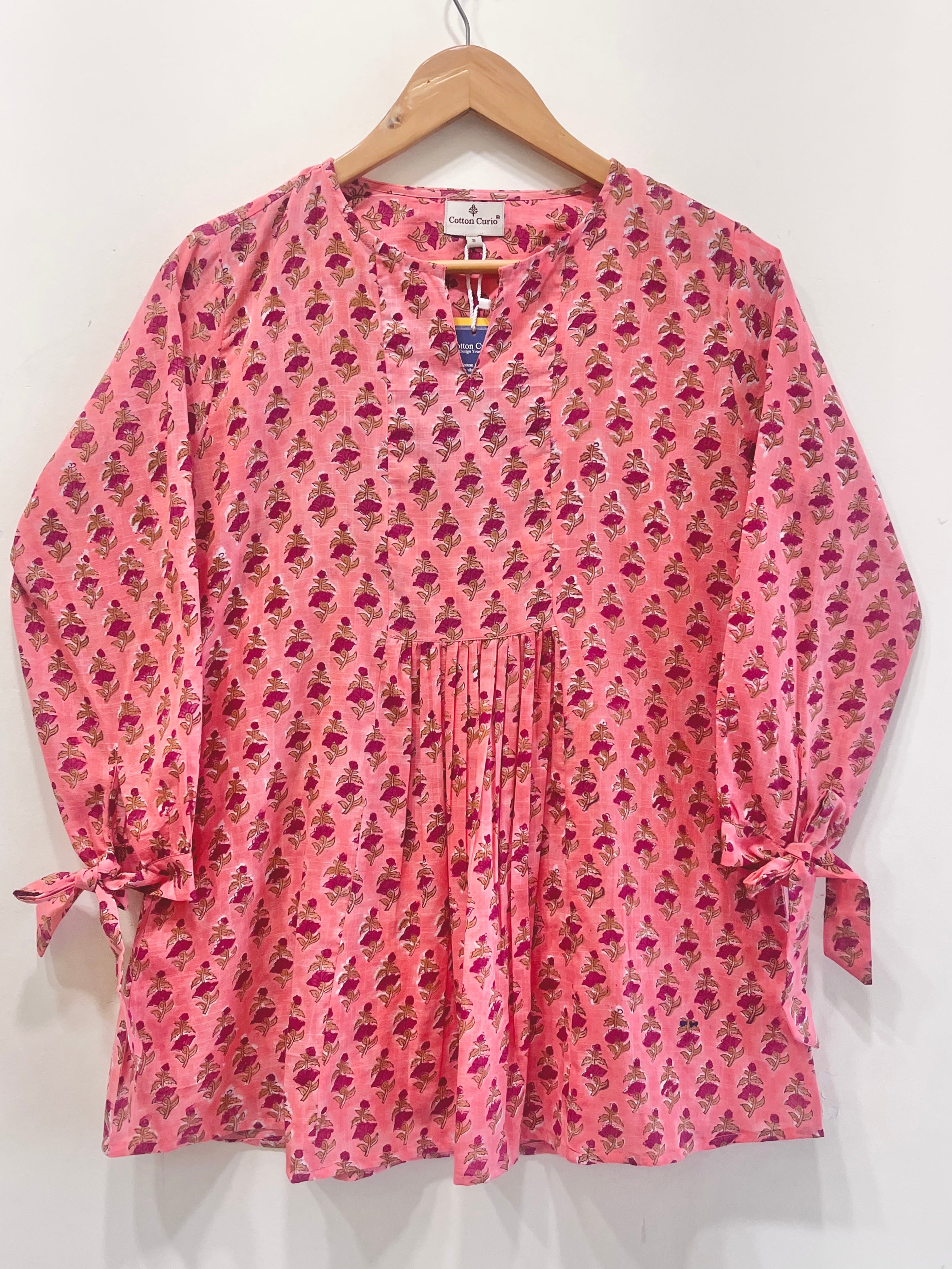 Block Printed Cotton Short Top