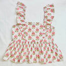 Daisy Meadow Peplum Short Top