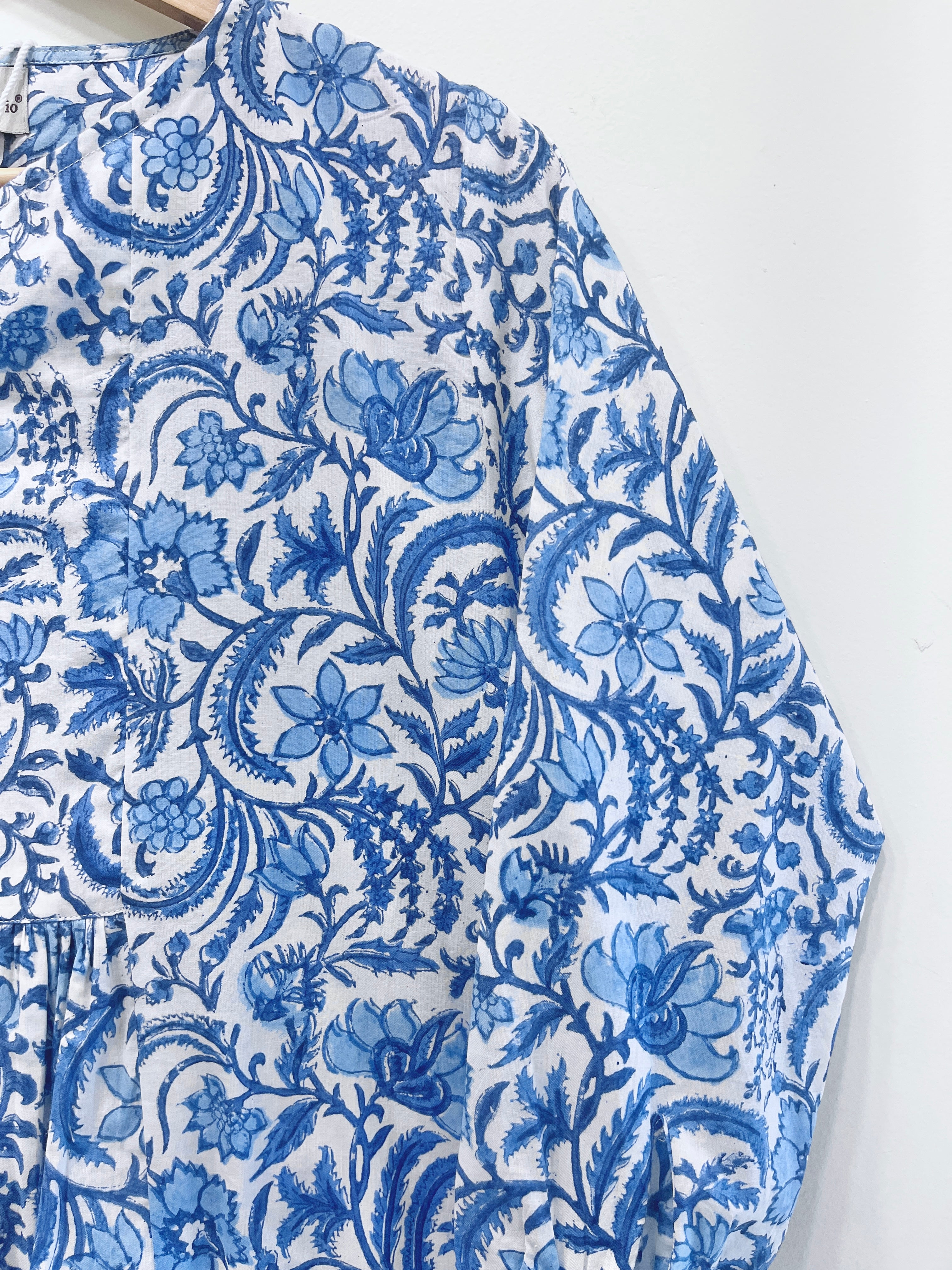 Block Printed Cotton Short Top