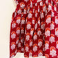 Royal Red Block Printed Cotton Cami Top