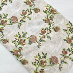 Organic Cotton Block Printed Fabric