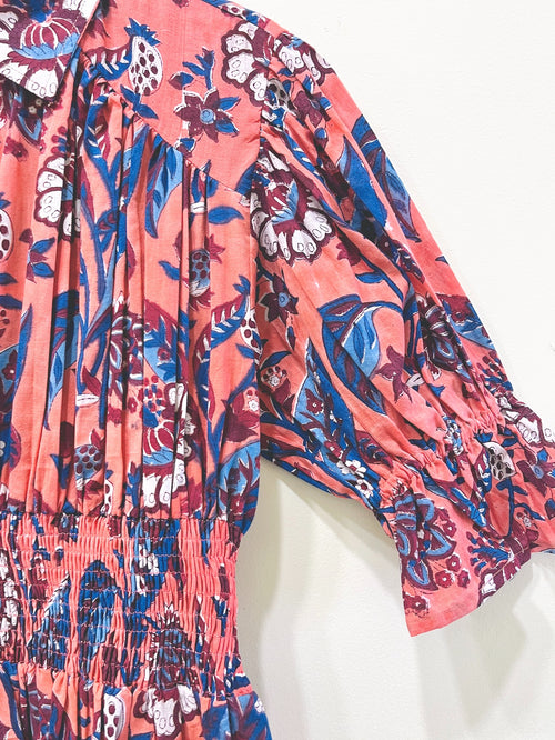 Block Printed Cotton Short Top