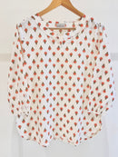 Block Printed Cotton Short Kurti