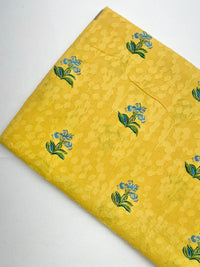 Cotton Dobby Block Printed Fabric