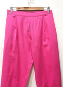 Pink Narrow Leg Cotton Pants