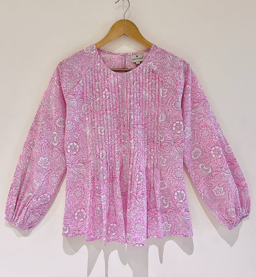 Block Printed Cotton Short Top