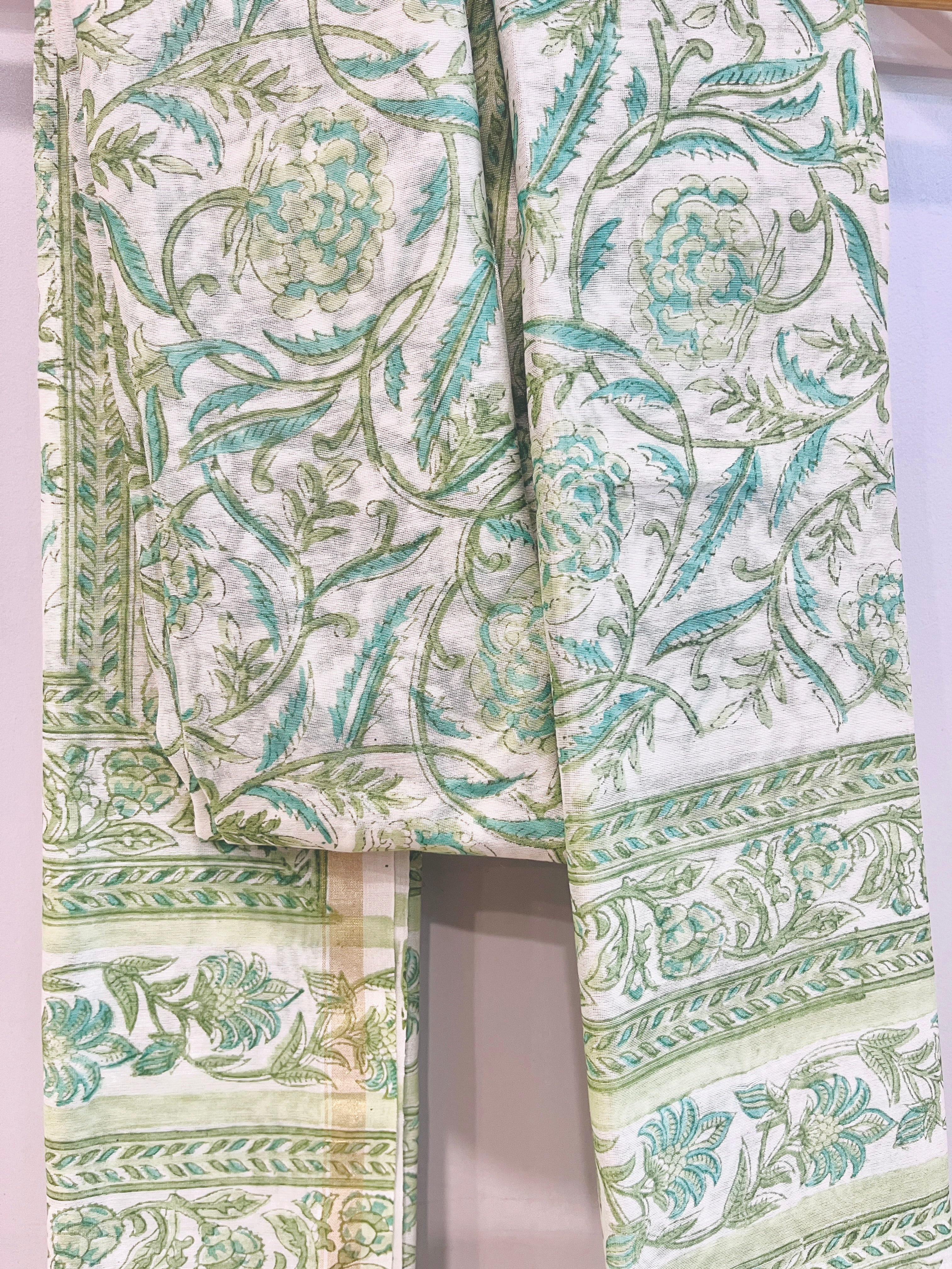 Block Printed Chanderi Dupatta