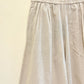 Ivory Cream Wide Leg Cotton Pants