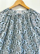 Indigo Garden Gather Cotton Top
