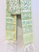 Block Printed Chanderi Dupatta