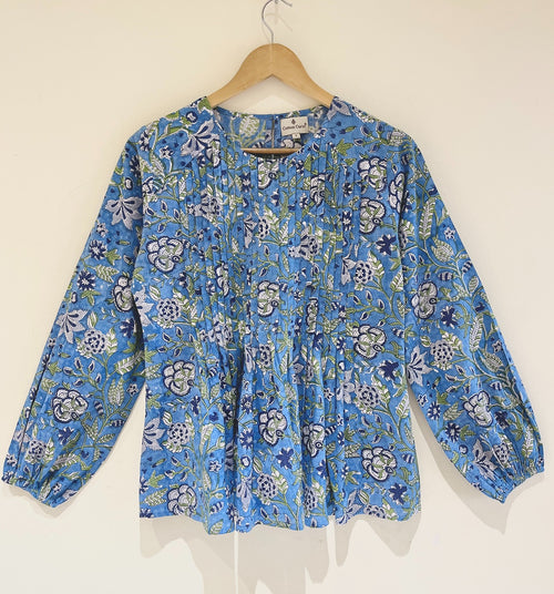 Block Printed Cotton Short Top