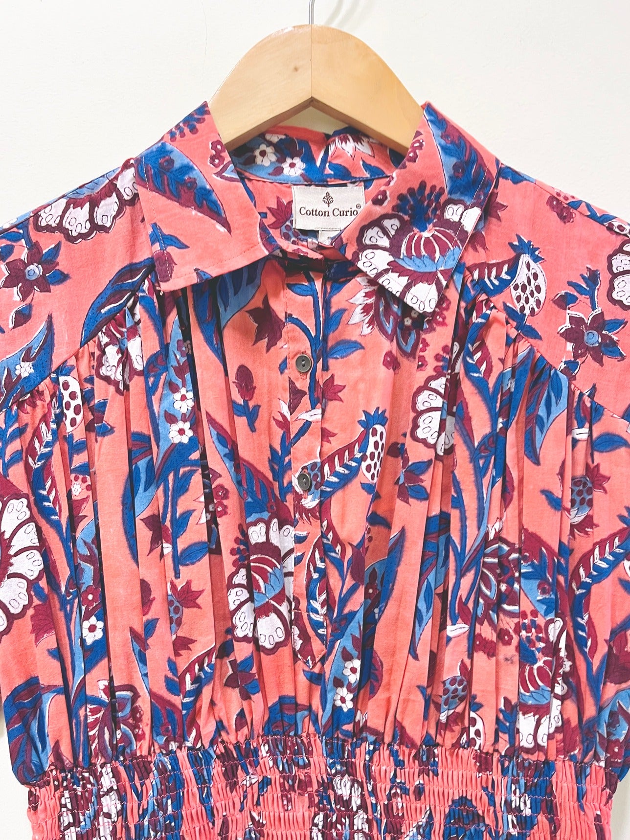 Block Printed Cotton Short Top
