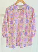 Block Printed Cotton Short Kurti