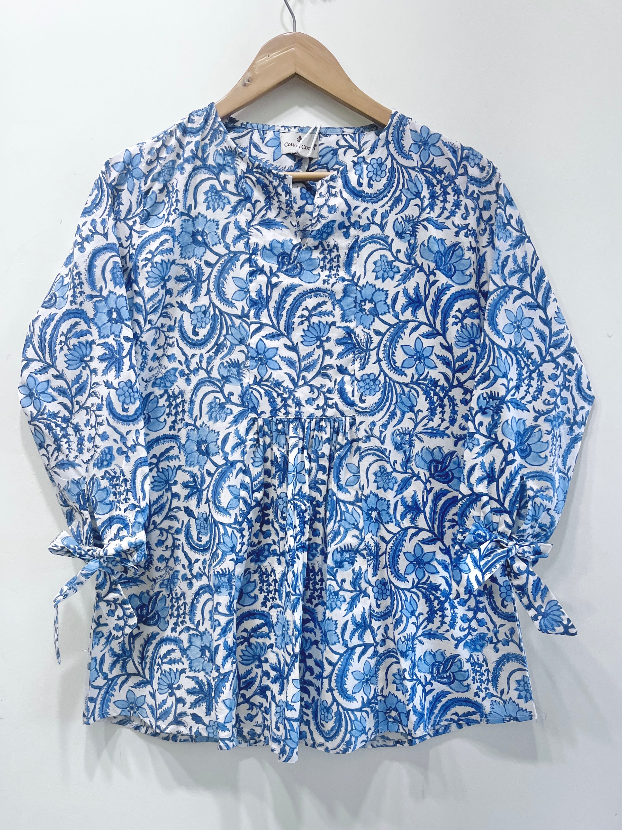 Block Printed Cotton Short Top