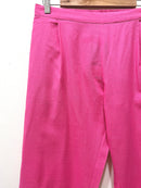 Pink Narrow Leg Cotton Pants