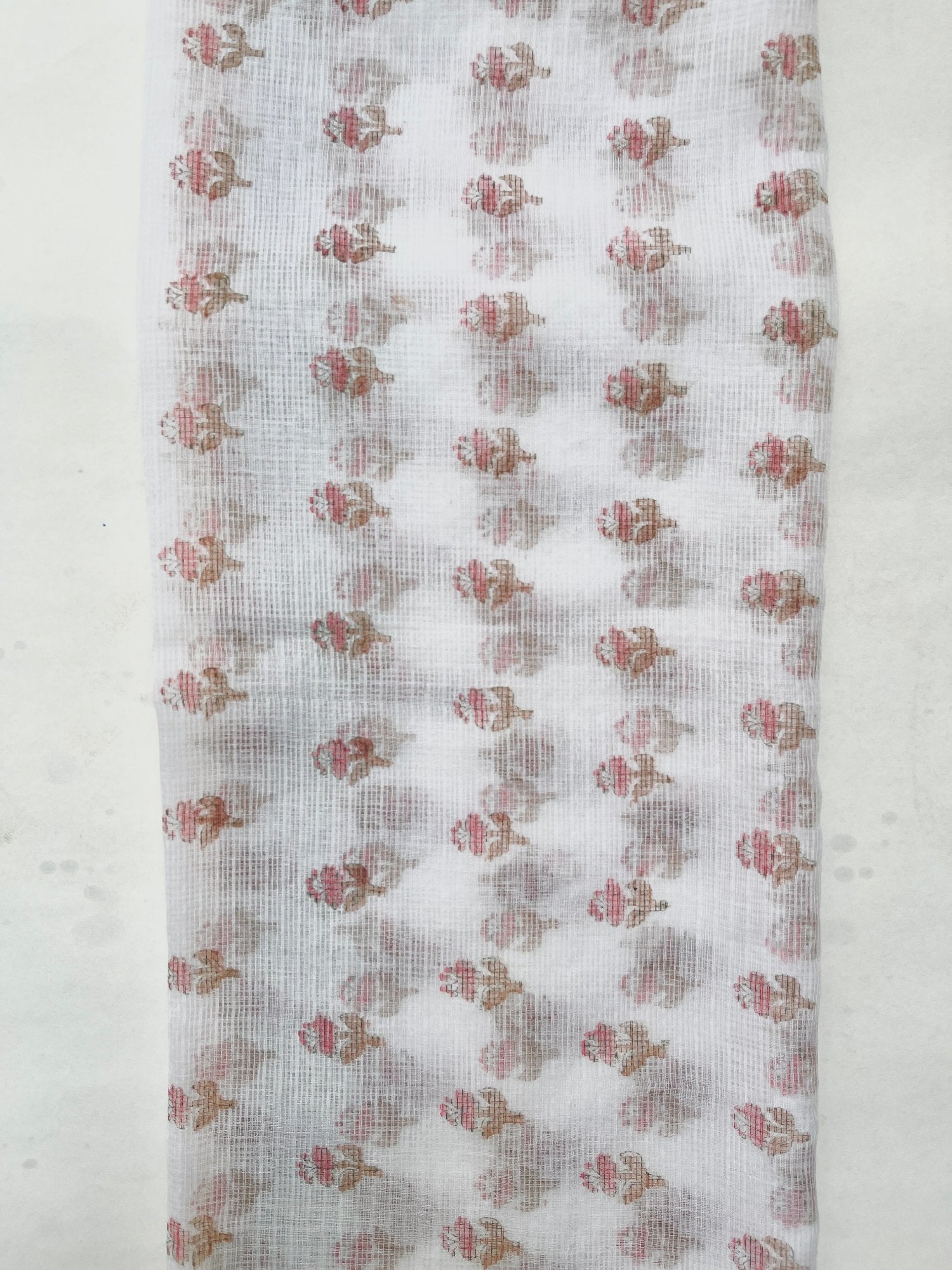 Block Printed Kota Doria Dupatta