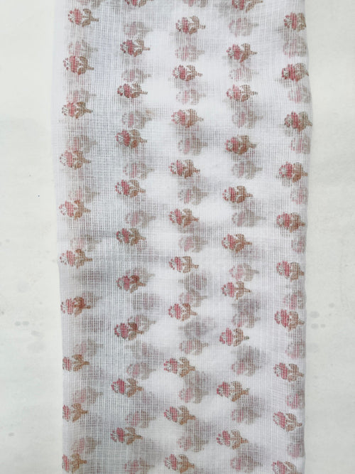 Block Printed Kota Doria Dupatta