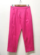 Pink Narrow Leg Cotton Pants