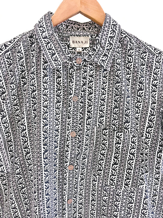 COTTON BLOCK PRINTED HALF SLEEVE SHIRT