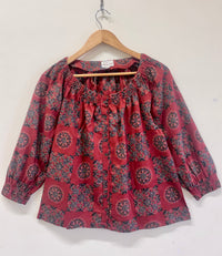 Ajrakh Cotton Short Top